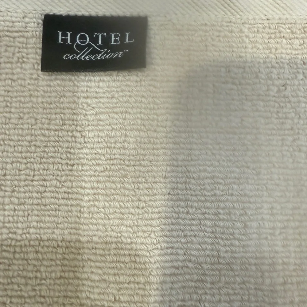 Hotel Collection Waffle Weave Turkish COTTON Bath Towel Pumice Color 30x56” New